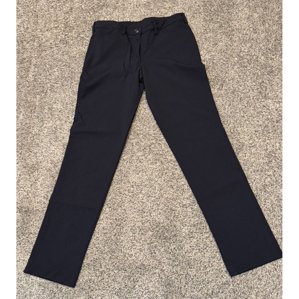Edwards Women's Style #8563-O10 Black Chino Flat Front Pants  Size 8 UL